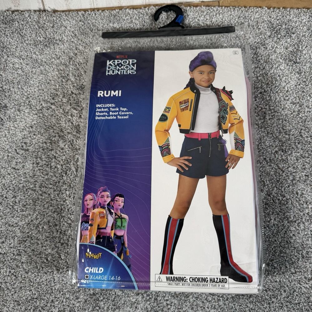 Spirit Halloween KPop Demon Hunters Rumi Costume Kids X Large